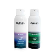 Gymati - Fitness Deodorant Spray - Voor Mannen & Vrouwen - Aluminiumvrij - Geur Bescherming