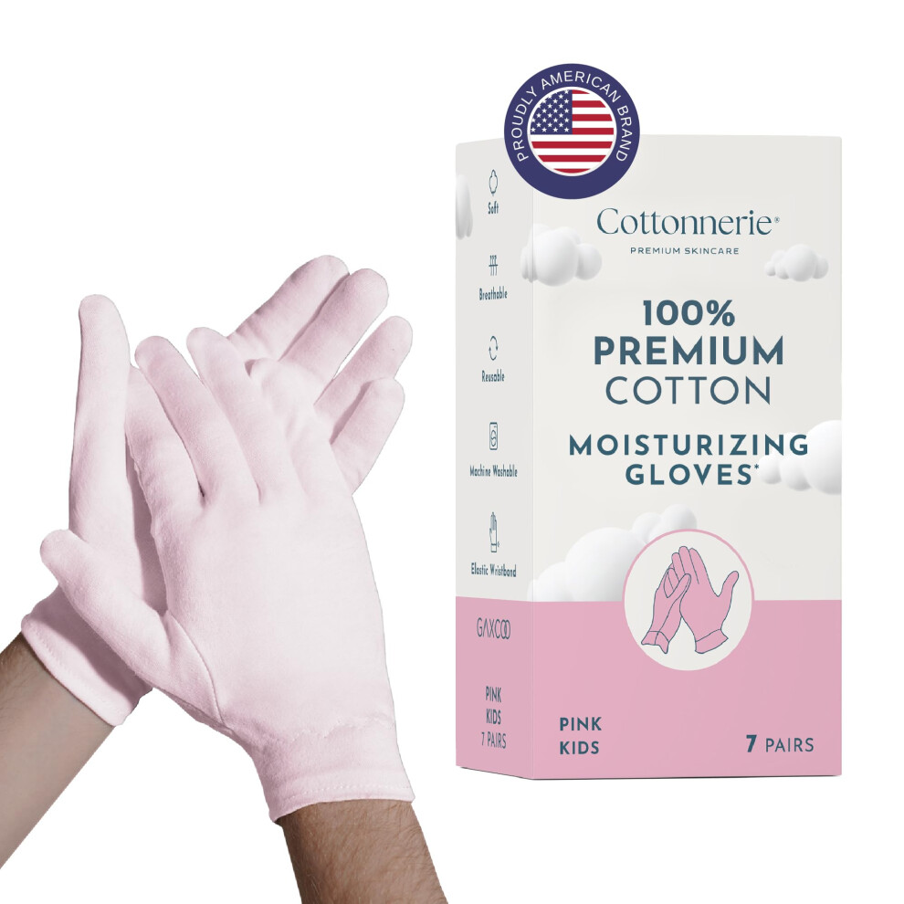 Cottonnerie Cotton Gloves for Dry Hands Sleeping  Moisturizing Gloves Overnight  Hand Moisturizer Gloves  Moisture Gloves for Dry Hands Overnight-image-OPC-PHXS9KB-NEW