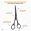 The Cut Factory - Tesoura de cabelo e tesoura de barbeiro profissional - Tesoura de corte de cabelo de ao inoxidvel de 6,5 polegadas com lmina 2