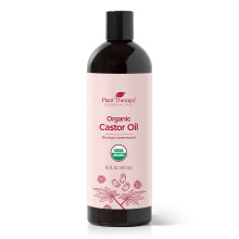 Plant Therapy Rizinusl USDA Bio kaltgepresst 100 % rein hexanfrei 16 oz Konditionierung und Heilung fr trockene Haut Haarwachstum Haut Haarpflege