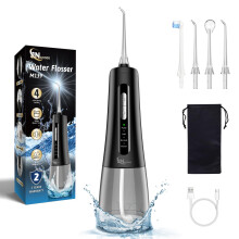 Jngoods flosser dentali a corda di filo orale irrigatore orale jngoods da 300 ml di filo d'acqua ricaricabile per denti IPX7 IRRIGATORO DI 4 MODE POR