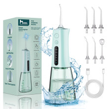 Mocel Acqua Dentaria Dentaria Flosser Tenere a corda di pulizia Mocel 5 MODI IRRIGATORI ORALE 300 ml Portable e USB C Cavo ricaricabile IPX7 IPX7 Den