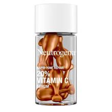 Neutrogena Rapid Tone Repair 20% Vitamin C Face Serum Capsules, Daily Facial Serum with Vitamin C to Help Brighten Skin Tone & Reduce Look of Dark Spo