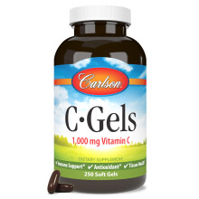 Carlson, C-Gels, 1.000 mg, 250 Weichgelatinekapseln