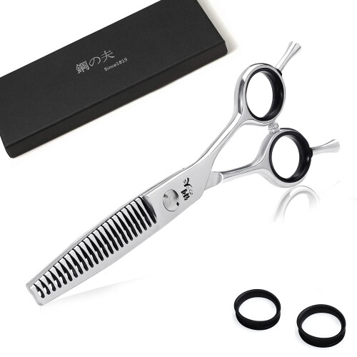 Tesoura de corte de cabelo para barbeiro profissional Tesoura afiada de desbaste/texturizao Tesoura de cabeleireiro de 6 polegadas para mulhere
