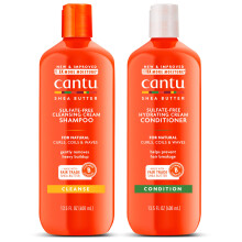 Cantu shampoo & hoitoaine karitevoita luonnollisille hiuksille 13,5 fl unssia (2 kpl pakkaus)