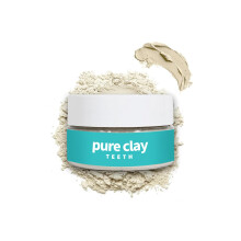 PURE CLAY Bio-Kalzium-Bentonit-Ton-Zahnpasta (1,41 Unzen), aztekisches Ton-Zahnpulver, lebensmittelechtes Bentonit-Ton-Zahnpflegepulver, Reisegre