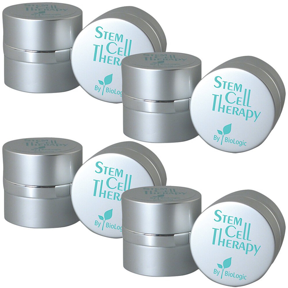 Biologic Solutions Cream Stem Cell Therapy By Skin Care Anti-Aging Reduces Wrinkles Aging Signs (Set Of 4 Jars)