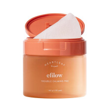 EFILOW Heartleaf Biome Trouble Almofada calmante 100 folhas | Almofadas de limpeza calmantes para vermelhido e sensibilidade facial | Almofadas