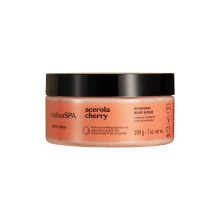 NATIVA SPA O BOTIC RIO Acerola Cherry Renewing Body Scrub Esfoliao suave para pele lisa e radiante 7,05 onas (200g)