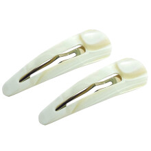 French Amie Clic Clac Ivory Large 2 3/4"""" celulza rucne vyroben ve Francii Sada 2 sponek do vlasu pro eny a dvky
