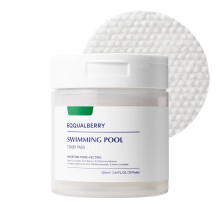 EQQUALBERRY Swimming Pool Toner Pads - Dual-teksturoidut kasvovesityynyt huokosten hoitoon ja hellävaraiseen kuorimiseen | Tehostettu kosteutus hyalu