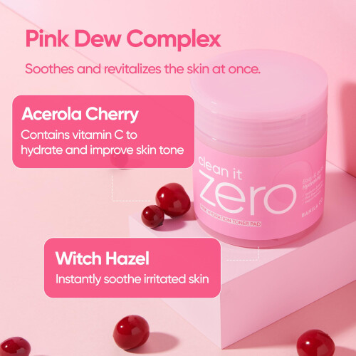 Banila Co, Clean it Zero, Ρόζα Υδρατομήωση Τονερ Πάνελ, 70 Πάνελ, 7.94 fl oz (235 ml) 2