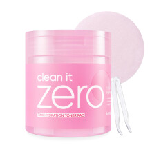 Banila Co, Clean it Zero, Toner Pad z Hydracją Różowa, 70 Rękawów, 7,94 fl oz (235 ml)
