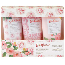 Heathcote & Ivory Cath Kidston Cassis & Rose Cottage Floral Hand Cream Trio 30ml ciascuno