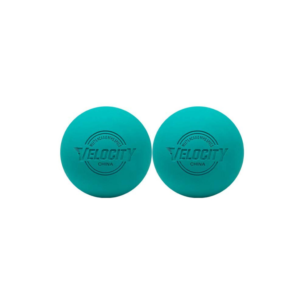 Velocity Massage Lacrosse Ball For Muscle Knots, Myofascial Release, Yoga & Trigger Point Therapy - Firm Rubber Scientifically Designed For Durability