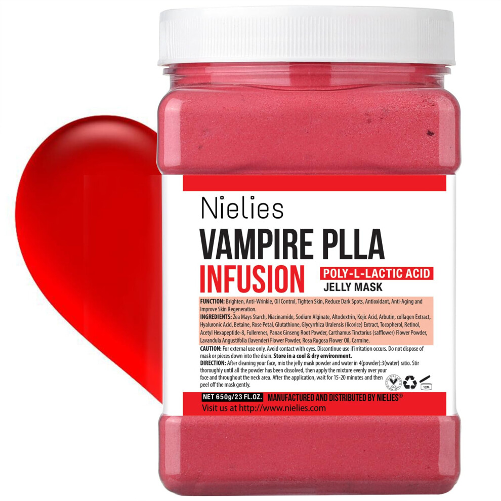 Nielies Jelly Mask Facial Skin Care- Vampire """"Peel-Off"""" Jelly Mask Set Jelly Masks For Facials Professional Face Mask For Instant Hydration Vegan P