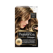 L'Oreal Paris Superior Preference Balayage Kit Hrfarve til at fremhve hjemme med Pro Toning Mask Mrkeblond til Lysebrun 1 st
