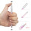Hotwe Eyebrow Microblading Mapping Pen Pen Position Mapping Marping 2 Penne con 6 ricariche (bianco) 4