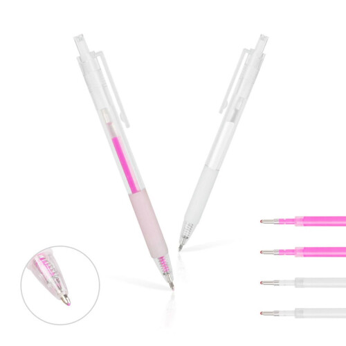 Hotwe Eyebrow Microblading Mapping Pen Pen Position Mapping Marping 2 Penne con 6 ricariche (bianco) 2