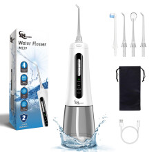 Jngoods flosser dentali a corda di filo orale irrigatore orale jngoods da 300 ml di filo d'acqua ricaricabile per denti IPX7 Irrigatore orale portati