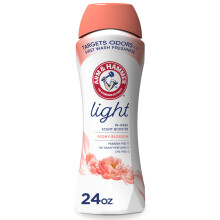 ARM & HAMMER Light In-Wash Scent Booster  No Heavy Perfumes  No Dyes  No Parabens  Peony Blossom Scent  24 Oz