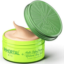 Immortal NYC Natuurlijke Droge Look Haarwax - 8 van 9 Houdkracht, Matte Afwerking - Alle Natuurlijke Waterbasis Haarwax voor Mannen