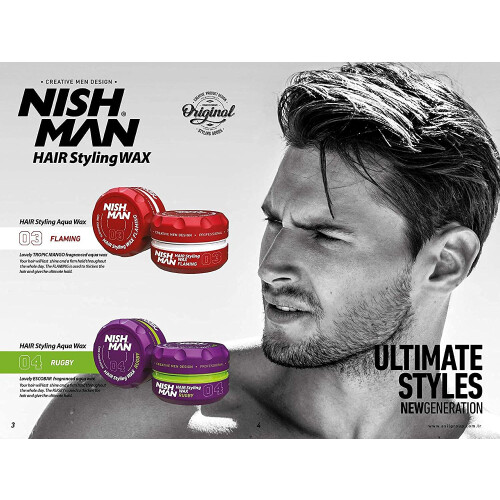 Nishman Haarstylingwax Flamming 03 150 ml 1