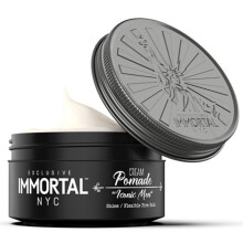 Immortal NYC Iconic Men Cream Pomade - Flex Medium/Strong Hold - Low Shine Natuurlijke Haarcrème