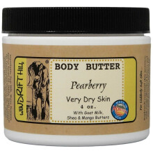 Loo hidratante de manteiga corporal Windrift Hill 4oz para pele muito seca (Pearberry)