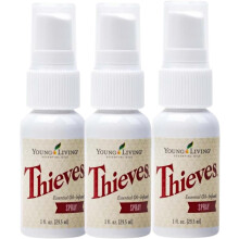 Young Living Thieves Spray | 1 uns | Brbar rengringsspray formulerad med vatten och alkohol Idealisk fr resor och hem; Passar i ryggscksbagag