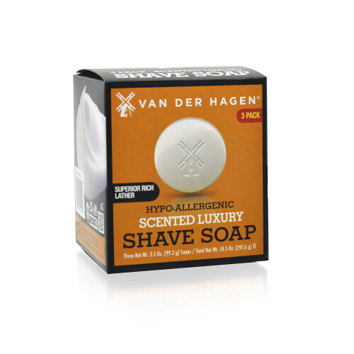Van Der Hagen 3 Pack Scented Shave Soap