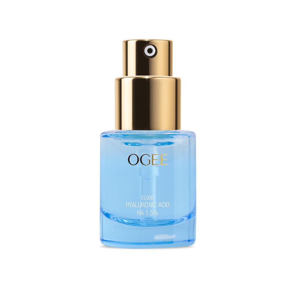 Ogee Hyaluronic Acid Ha 1.5% Elixir - Hyaluronic Acid Serum For Face - Plumping & Hydrating Serum For Fine Lines And Wrinkles - 70% Organic Ingre
