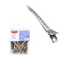 RED by Kiss 36pcs 3.5"""" Slide-In Hair Clips Durable Metal Curl Setting Clips for Hairdressing Sectioning & Retwisting Rust-Free Hair Pins for