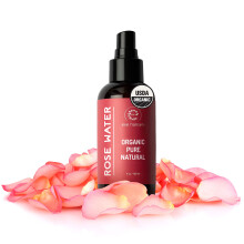 Eve Hansen Bio-Rosenwasserspray  reines Rosenwasser-Gesichts- und Haarspray fr Feuchtigkeit und erfrischenden Glanz | Gesichtstonikum und Make-up-F