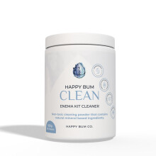 Happy Bum Clean Natural Mineral-Based Enema Kit Cleaner  Non-Toxic Stain Remover | Biodegradable Washing Powder for Personal Care Kits | Sodium B