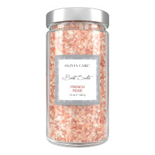 Olivia Care Rosa Himalaya Badsalt med Fransk Ros - Lindrar & Avslappnar Muskler