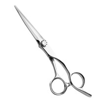 AOLANDUO 6 Inch Sword Blade Hair Scissors/Barber Scissors-High End Japanese AICHI Steel Handmade Hair Cutting Shears with Offset Handle for Salon