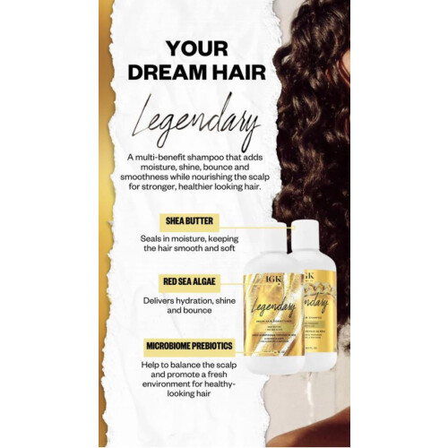 IGK Legendary Dream Hair Shampoo Liter 2