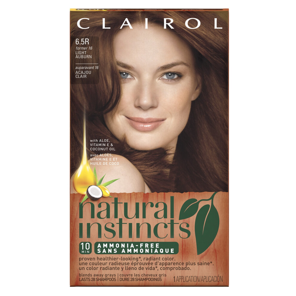 Clairol Natural Instincts Pltrwala Farba Do Wlosw 6,5 Jasnokasztanowy Kolor Wlosw 1 Liczba-image