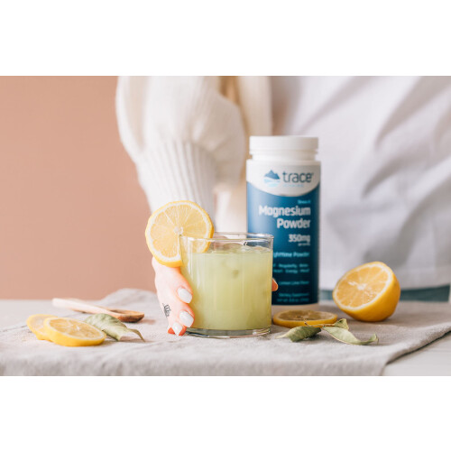 Trace Minerals Æ, Stress-X, Poudre de Magnésium, Framboise Citron, 350 mg, 8,5 oz (240 g) 2
