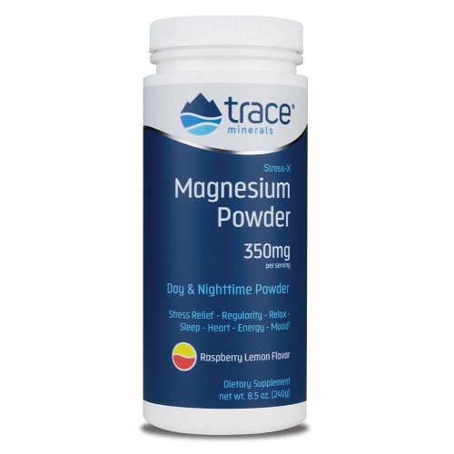 Trace Minerals Æ, Stress-X, Poudre de Magnésium, Framboise Citron, 350 mg, 8,5 oz (240 g)