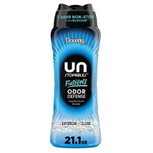 Downy Unstopables Fusions Defensa de Olores, Perlas Aromáticas, Día + Limpio, 21.1 OZ, Perlas 2-en-1