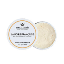 Henri et Victoria Traditional Shaving Soap For Men | La Poire Franaise Fragrance | Smooth Shave, Lathers Up Nicely, Long-Lasting Scent | Canadian Made
