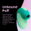 Unbound Puff: Powerful  Multispeed  Rechargeable  Personal Suction Device  Waterproof (Mint) 2