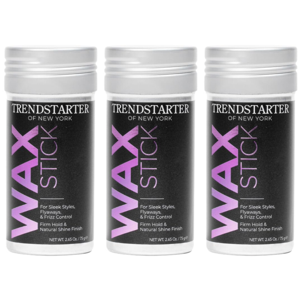 Trendstarter - Hair Wax Stick (75G) (Pack Of 3) - Frizz Control - Flyaway Control - Firm Hold & Natural Shine Finish - Avocado Extract Infused