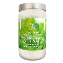 Sali da bagno della collezione del Mar Morto con melaleuca - Sale puro del Mar Morto e olio di melaleuca - Nutriente, lenitivo e rilassante per p