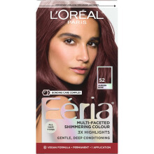 LOreal Paris Feria Multi-facetteret Glimrende Permanent Hrfarve Hjintensitets Hrfarve til 3X Highlights 52 Auburn Rose 1 Hair Dye Kit