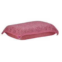 Esponja de esfregar de microfibra milagrosa, vermelha, poder de esfrega extra, esponja de cozinha, pia, panela e loua, super absorvente e de sec