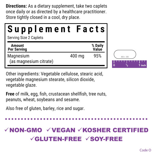 Bluebonnet Nutrition, Magnesiumcitrat, 120 Kapseln 1